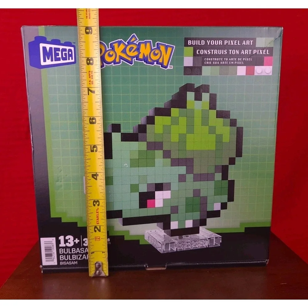 Mega Pokémon Bulbasaur Pixel Art Building Set 374 Pieces HTH75 New Sealed